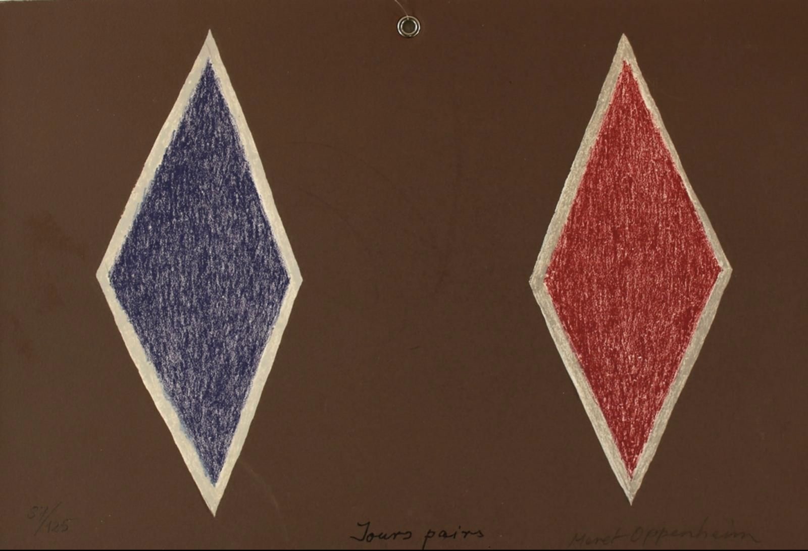 MERET OPPENHEIM, Le calendrier éternel, 1980