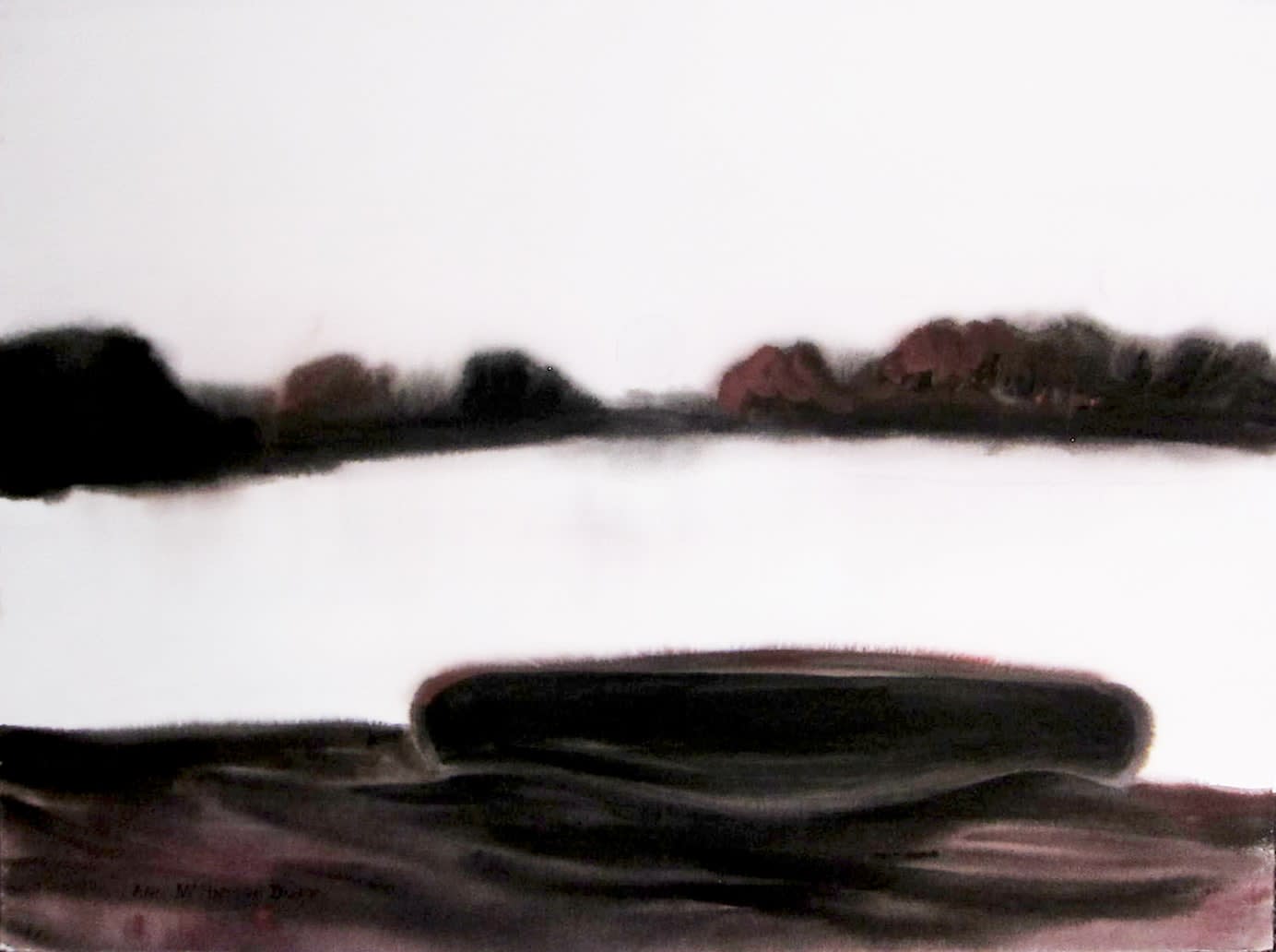 Ann MacIntosh Duff, Evening Landscape with Canoe, 1998