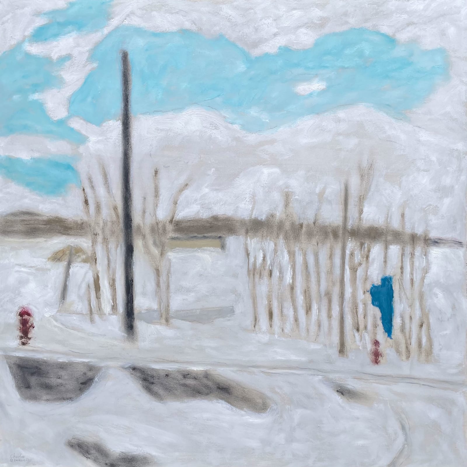 Charles Meanwell, Sky and Tarp, 2024