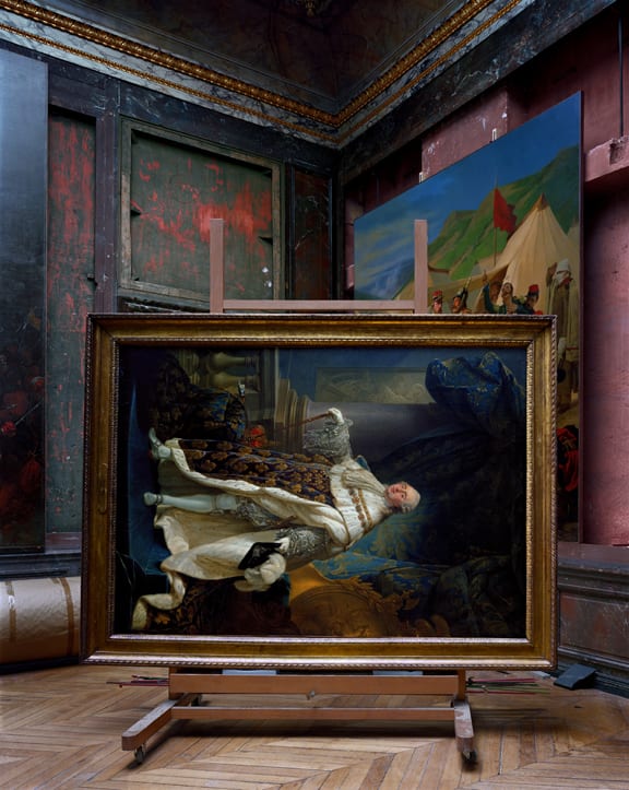 Robert Polidori, Salles d'Afrique, Portrait of Louis XVI by Callet #2, Chateau de Versailles, 2007