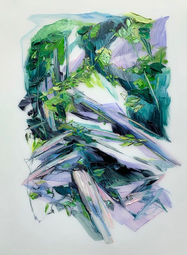 Linda Martinello, Hardwood Folding (study), 2021