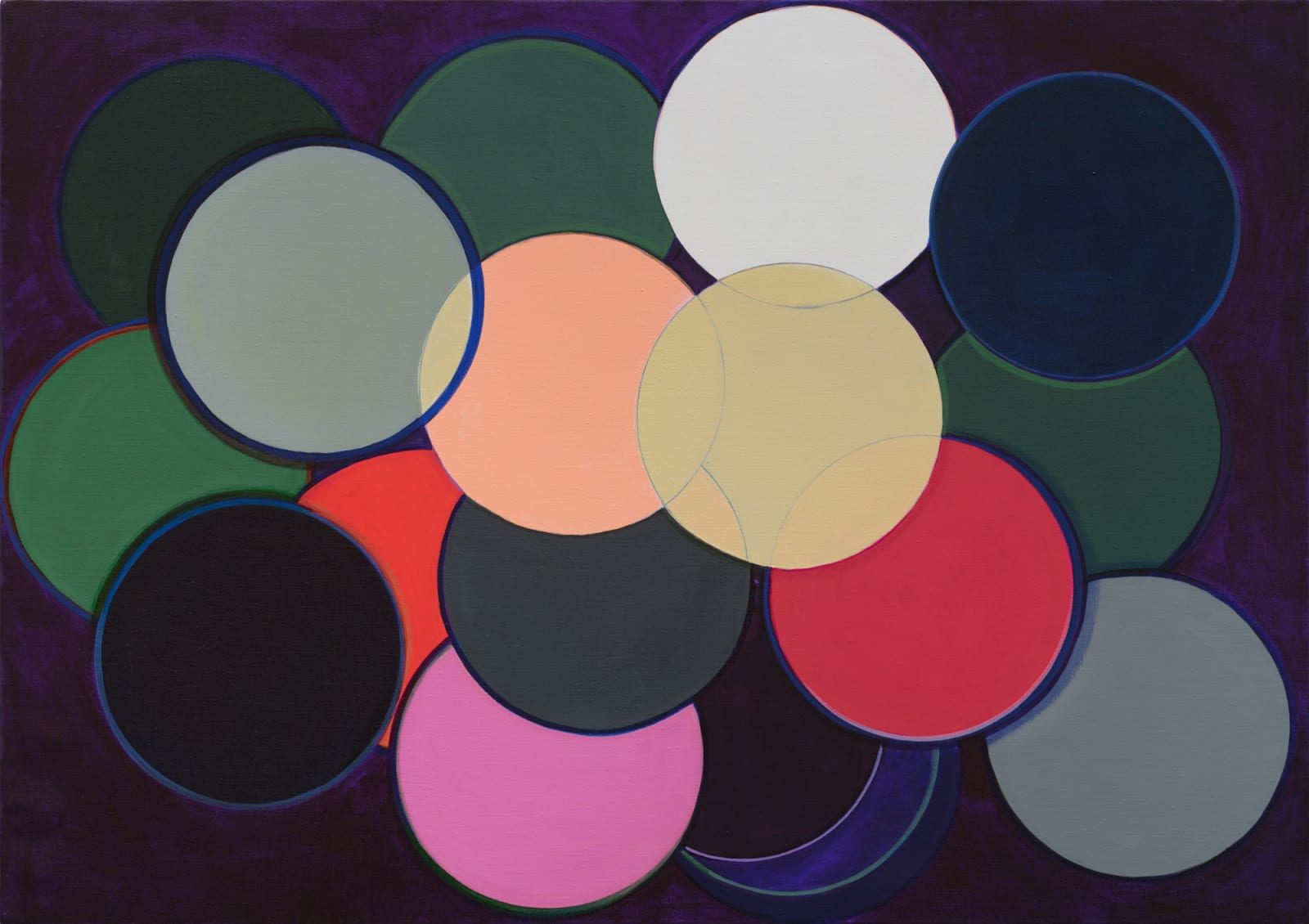 Landon Mackenzie, Time Machine (Pink Moon), 2023-2024