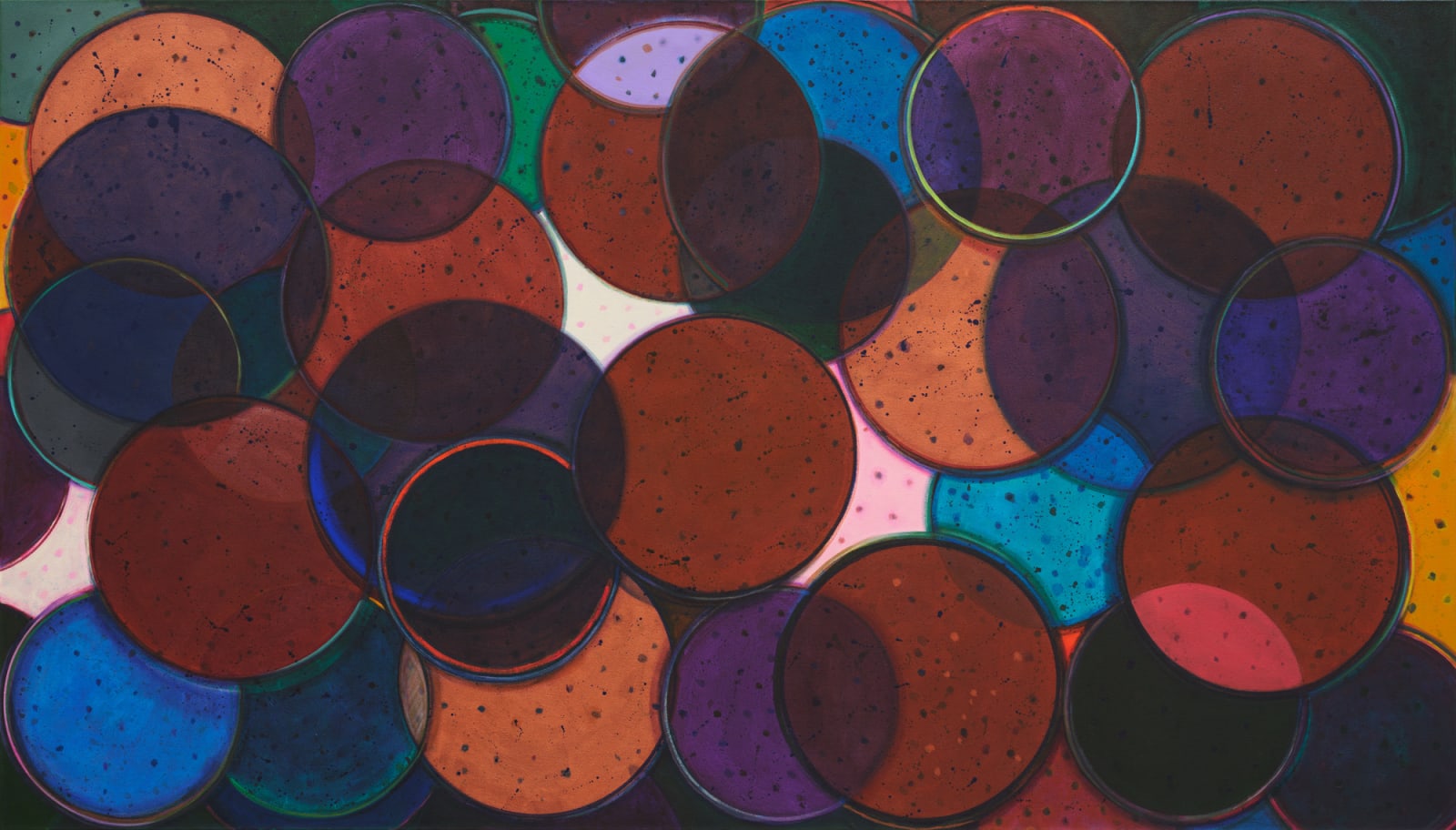 Landon Mackenzie, Time Machine (with Purple Circles), 2024