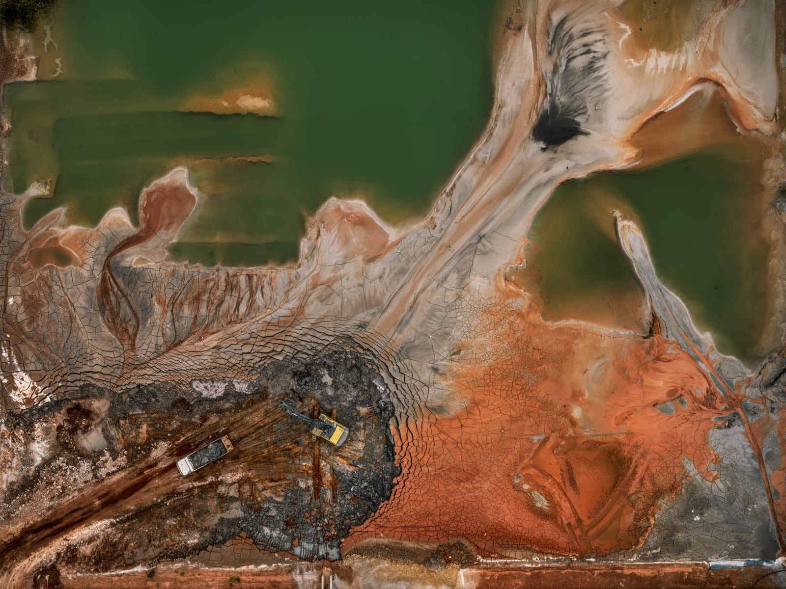 Edward Burtynsky, Settling Pond #1, Kamoa Kakula, Democratic Republic of Congo, 2024