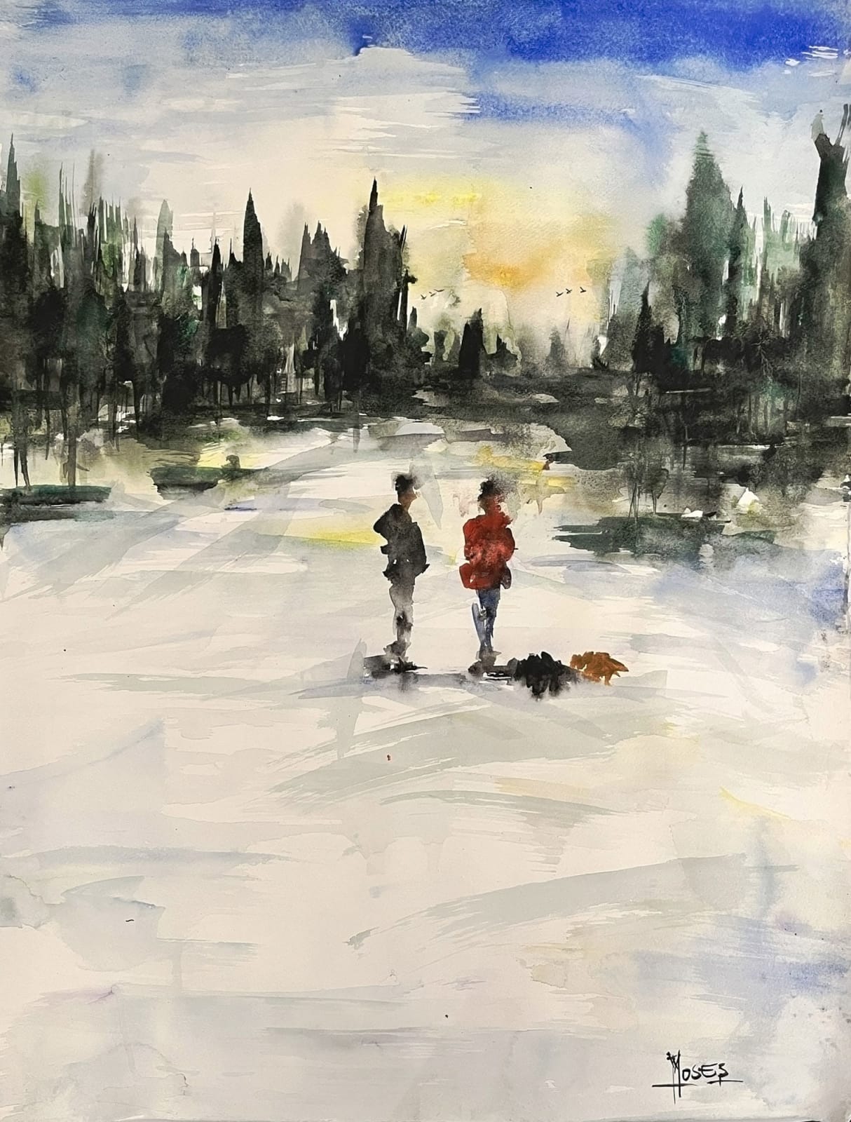 Moses Salihou, Un Jour D'Hiver, 2024