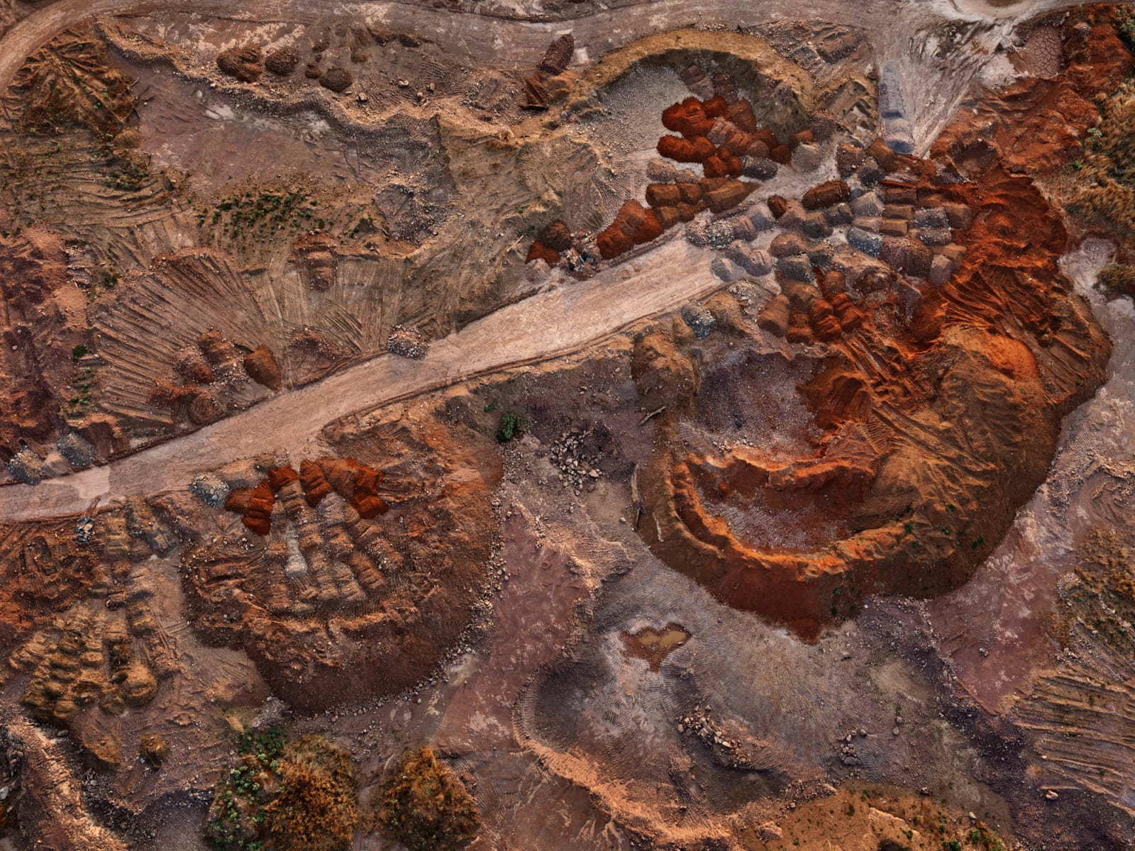 Edward Burtynsky, Copper Ore Yards #2, Kamoa Kakula, Democratic Republic of Congo, 2024
