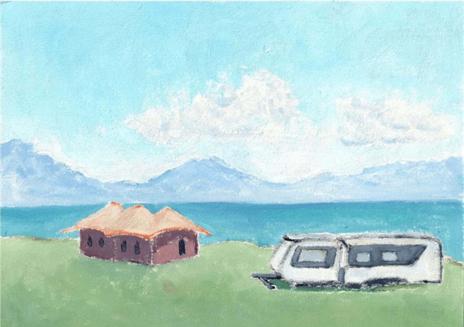 Li Shan, The CampSite at Sayram Lake (Sayram Lake), 2021