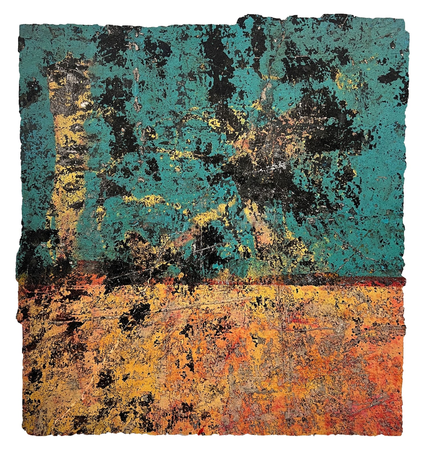 Christophe Domergue, Torched Turquoise, 2025