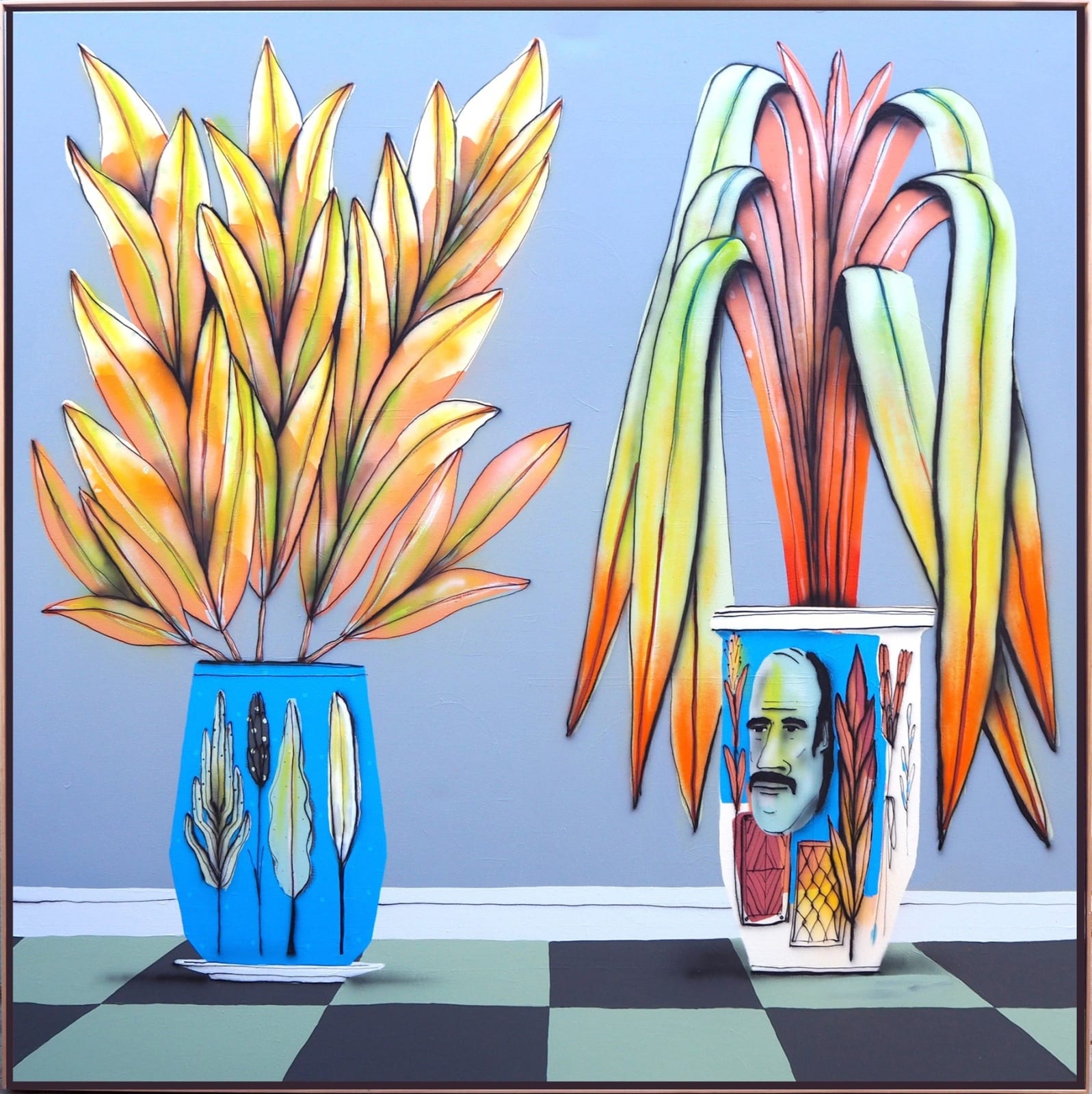 Tom Gerrard, Pot plants large, 2021