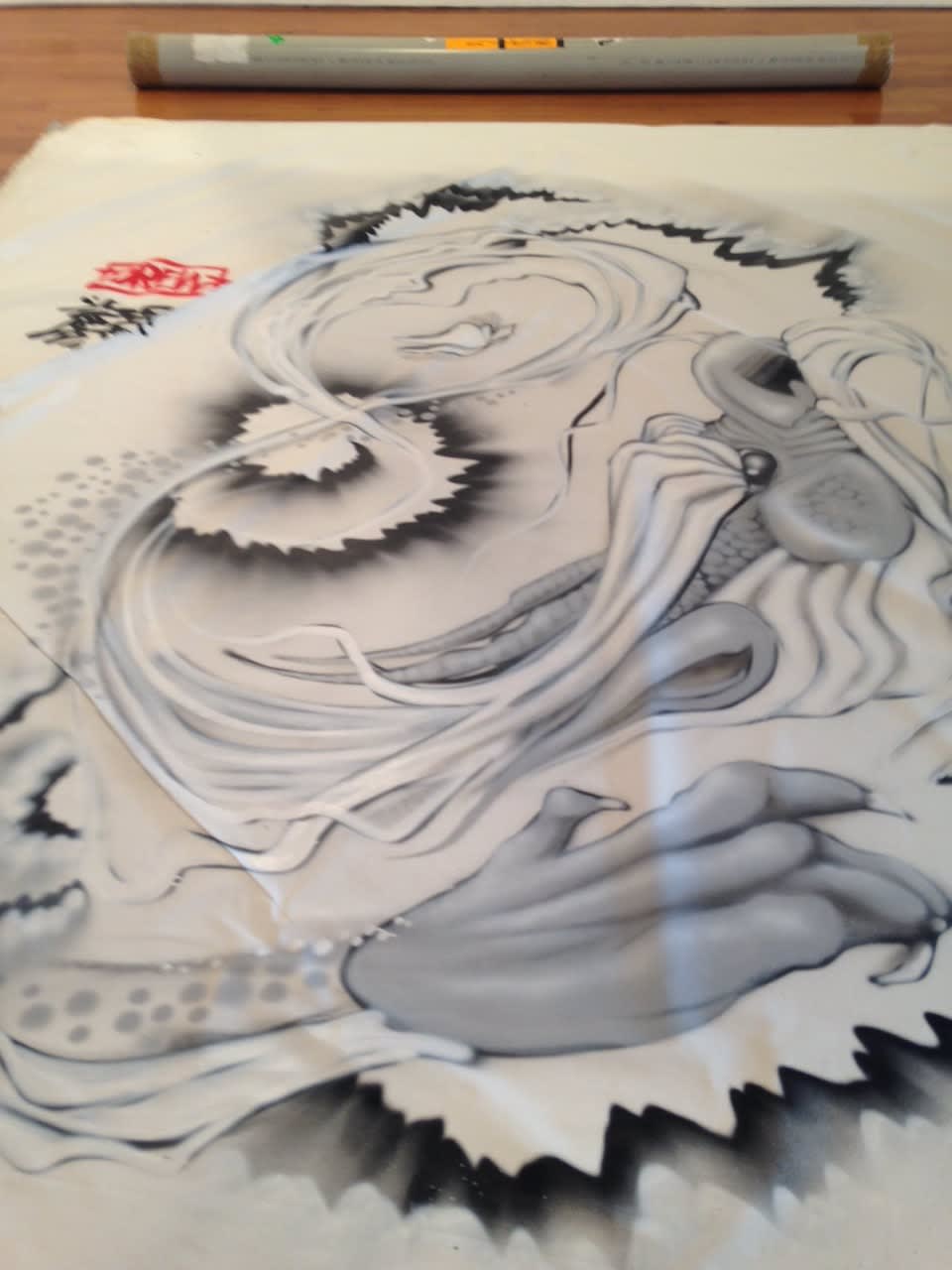 Drew Funk, Untitled (unstretched), unknown