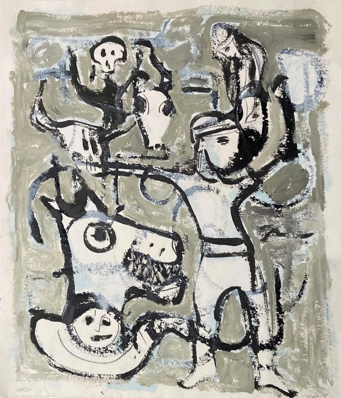 Carlos Barrios, Composition with animals, 2023