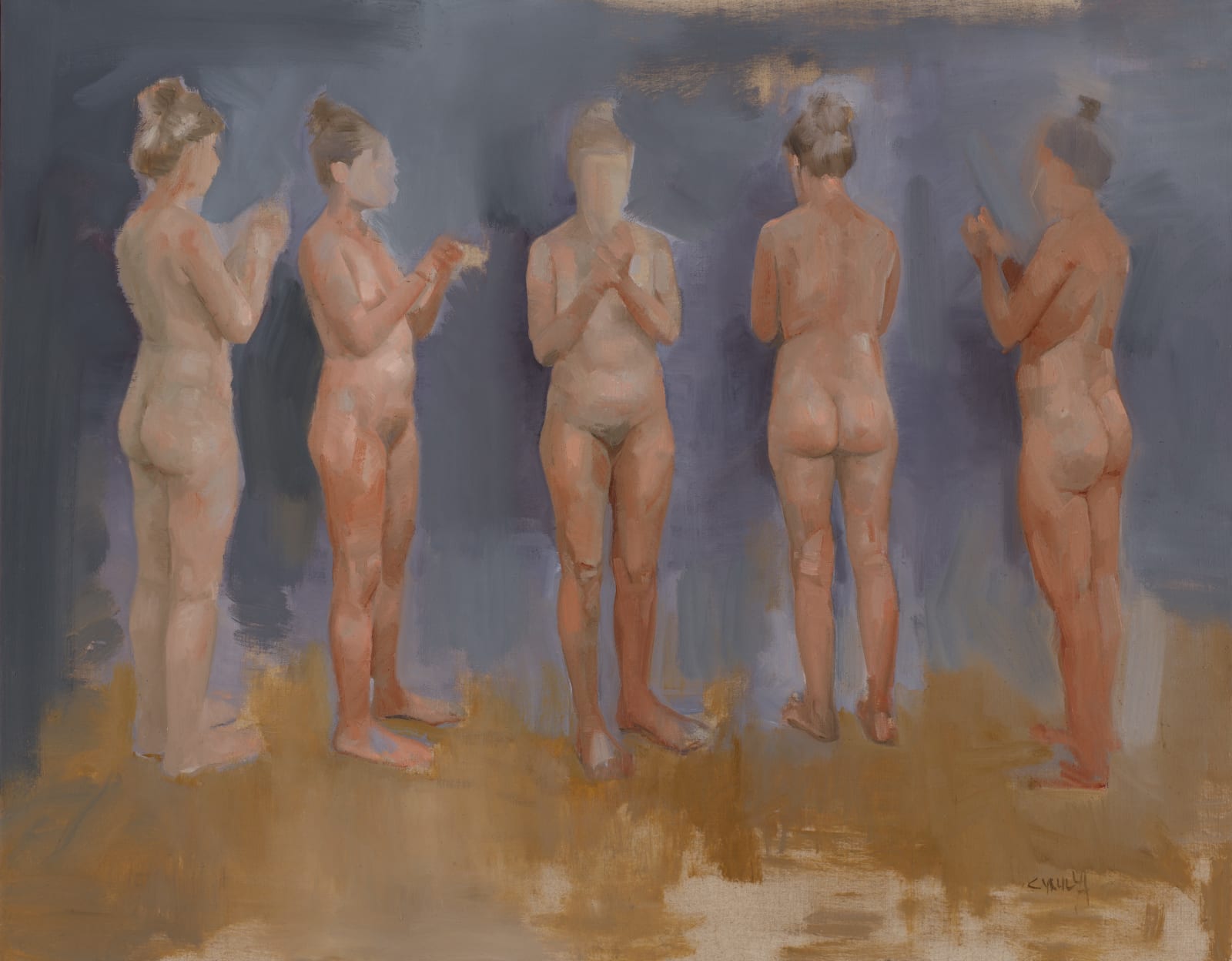 Dagmar Cyrulla, Nude study for sculpture, 2020