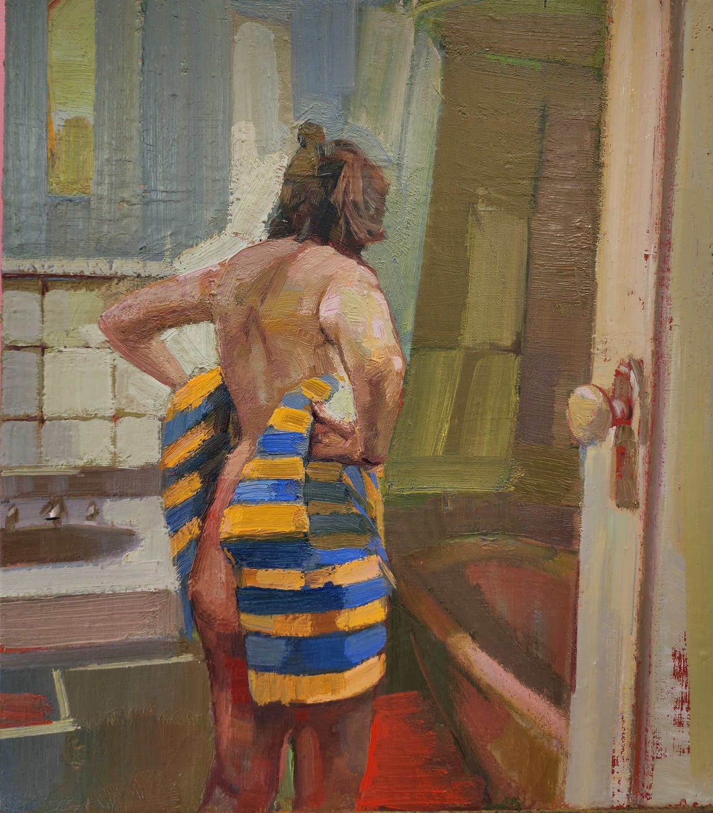 Dagmar Cyrulla, woman bathing after rembrandt