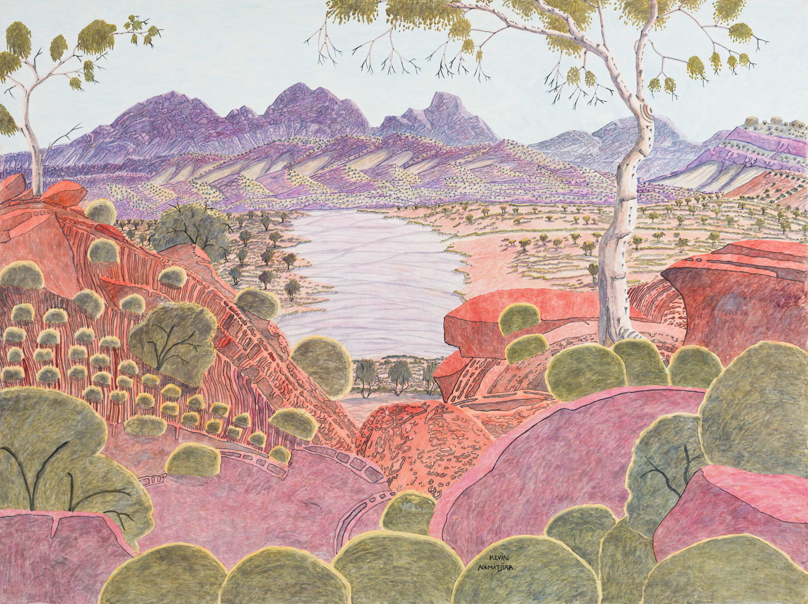 Kevin Namatjira, My country, 2018