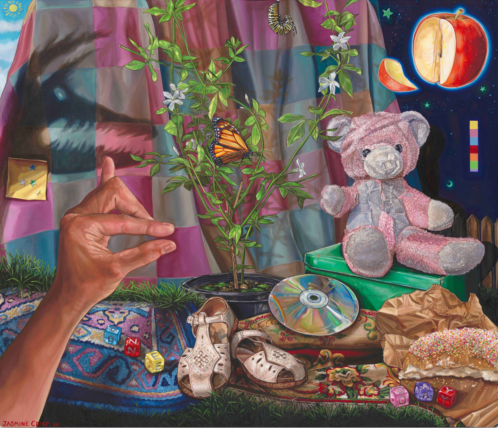 Jasmine Crisp, Self portrait on childhood,, 2025