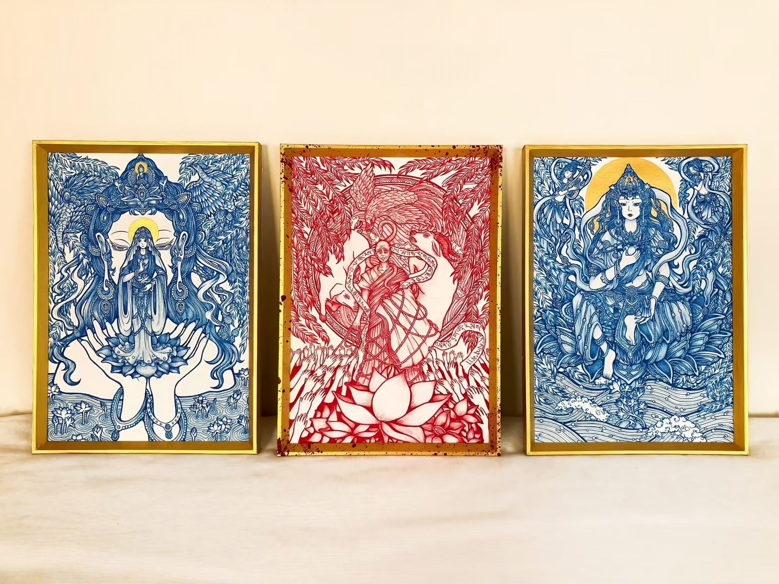 Jenny Cui, "惑业苦 (Suffering)”, 2024