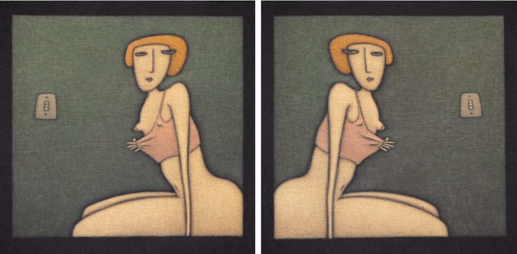 David Laity, Lightswitch (Diptych), 2024