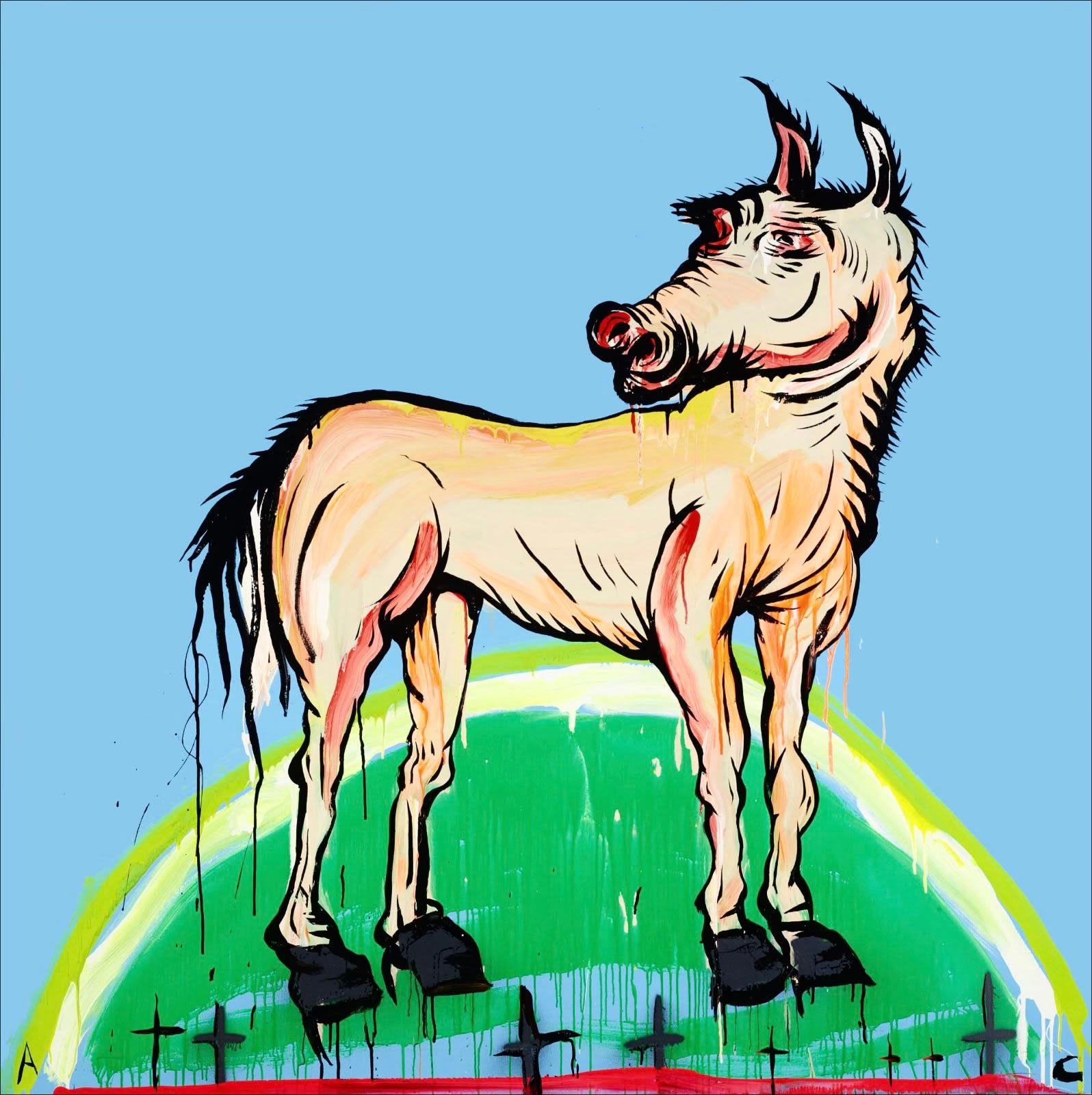 Adam Cullen, Horse on a Hill, 2010