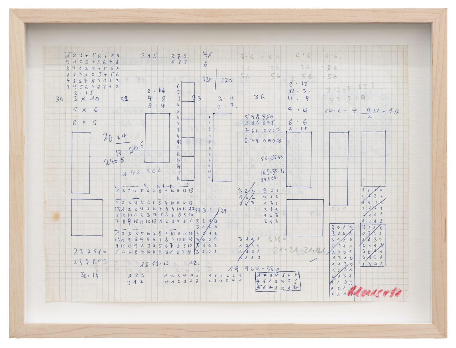 Meuser, Untitled (Lottozeichnung), 1990
