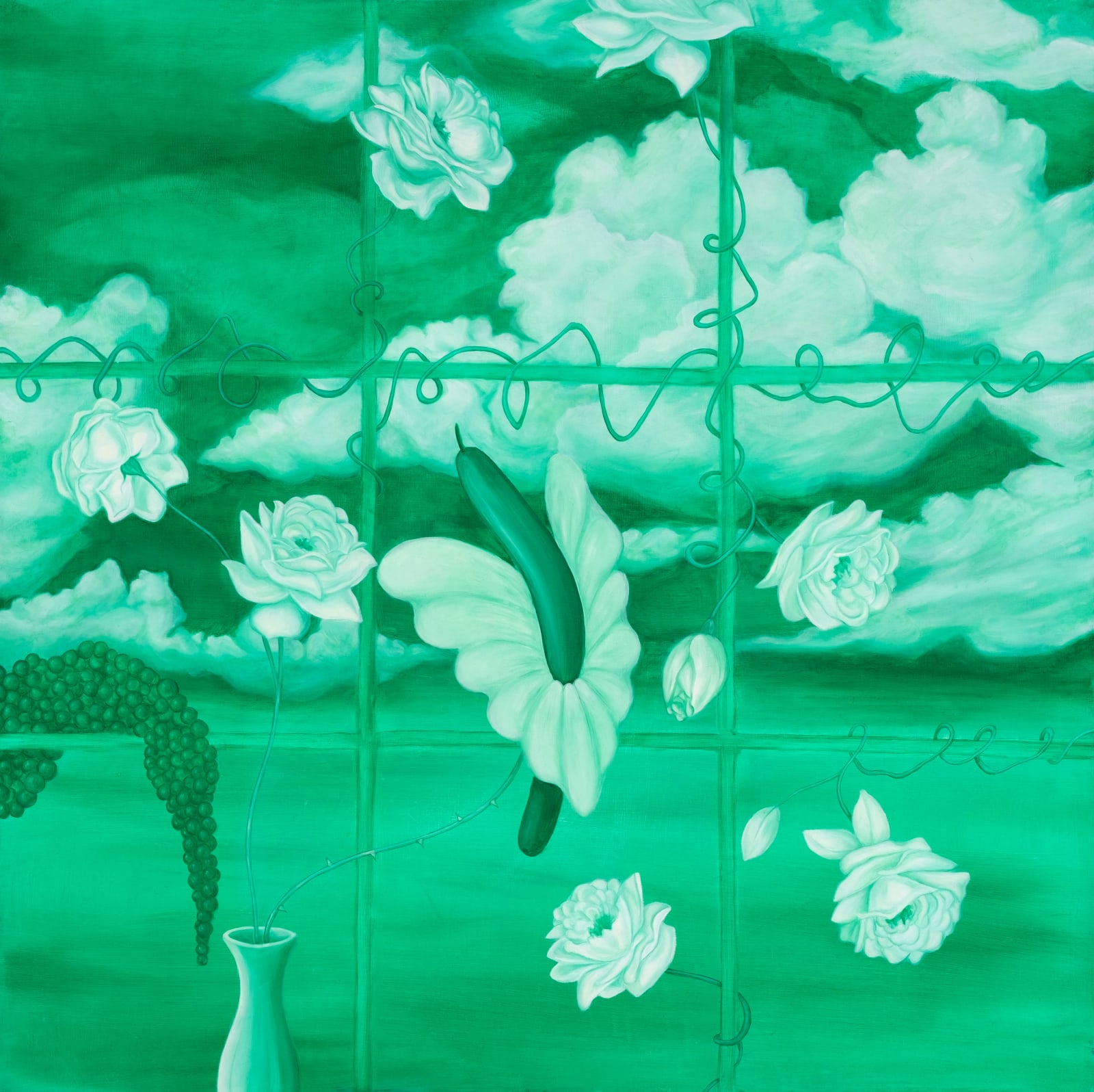 Minoo Yalsohrabi, Before Seeing the Clouds, You Will Face a Cucumber, 2022