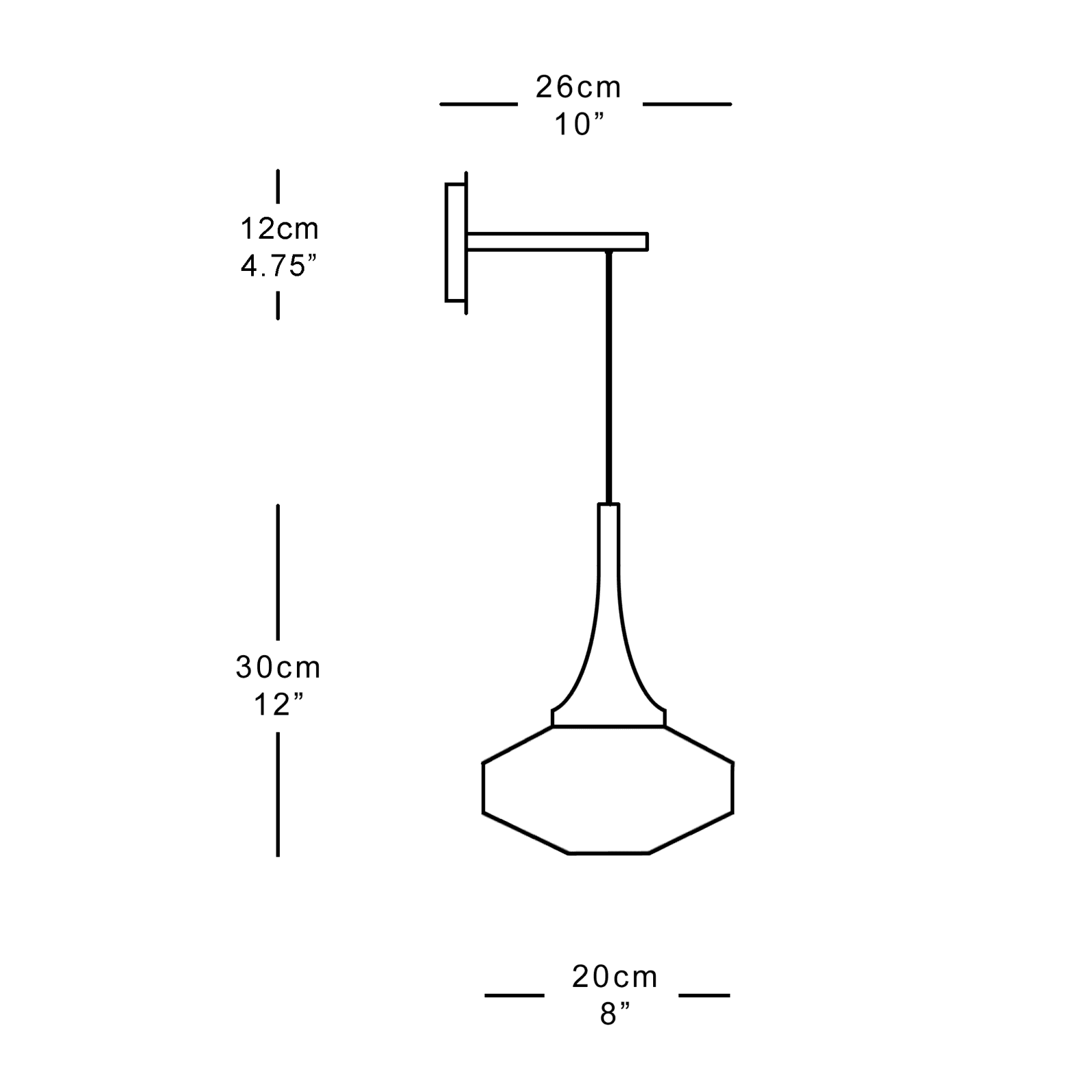 Martin Huxford, Hanging Lily Mina Sconce