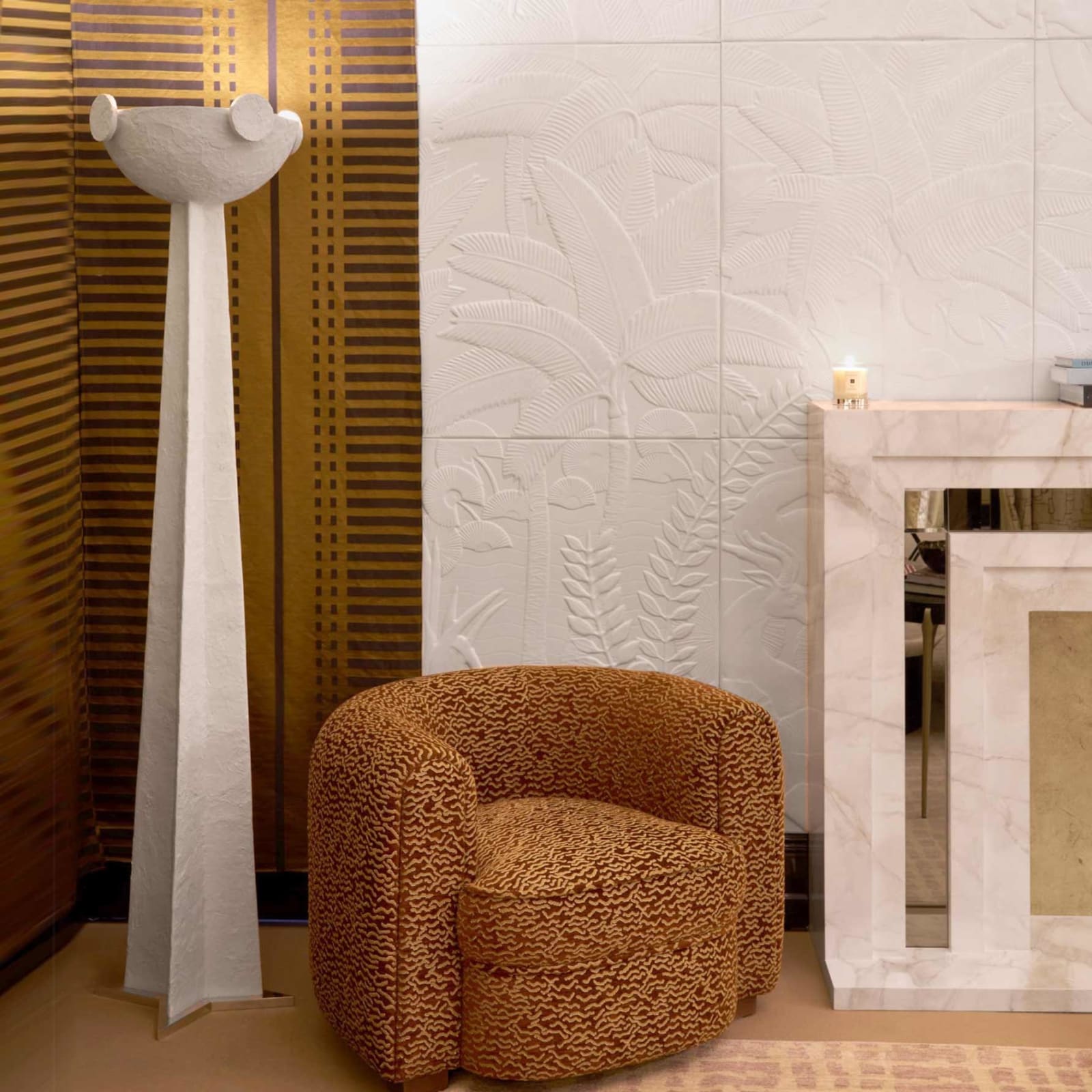 Martin Huxford, Olympia Plaster Floor Lamp