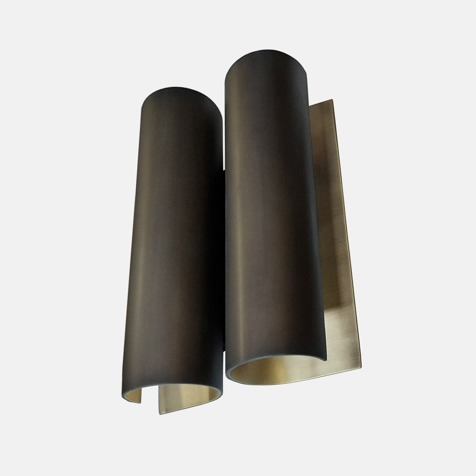 Double Scroll in bronze from below