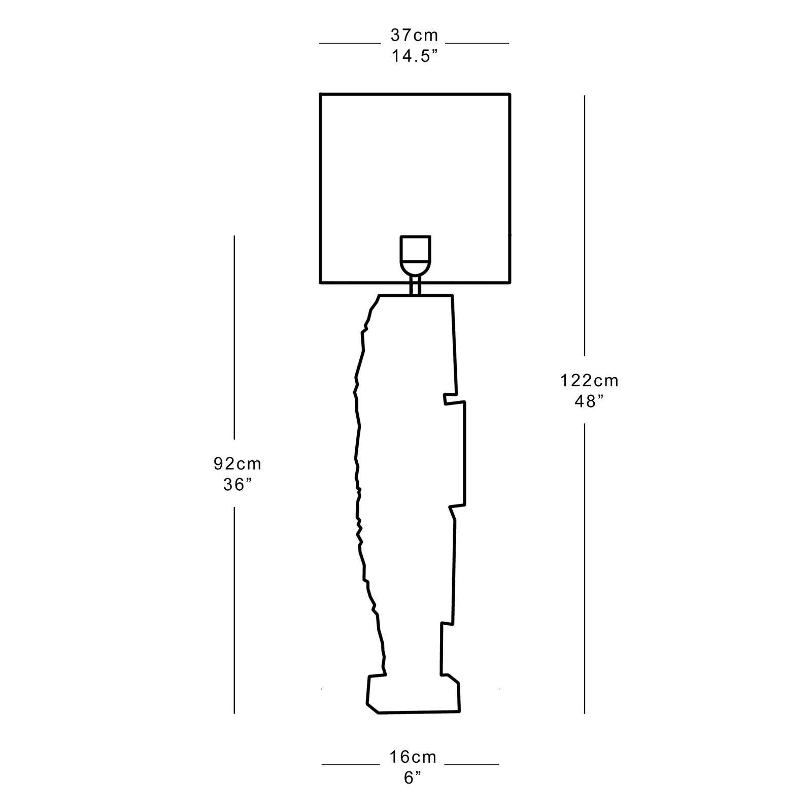 Martin Huxford, Origin Dark Bronze Lamp