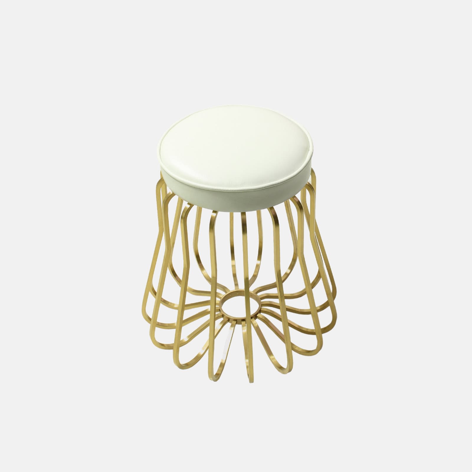 Rococo Brass Stool