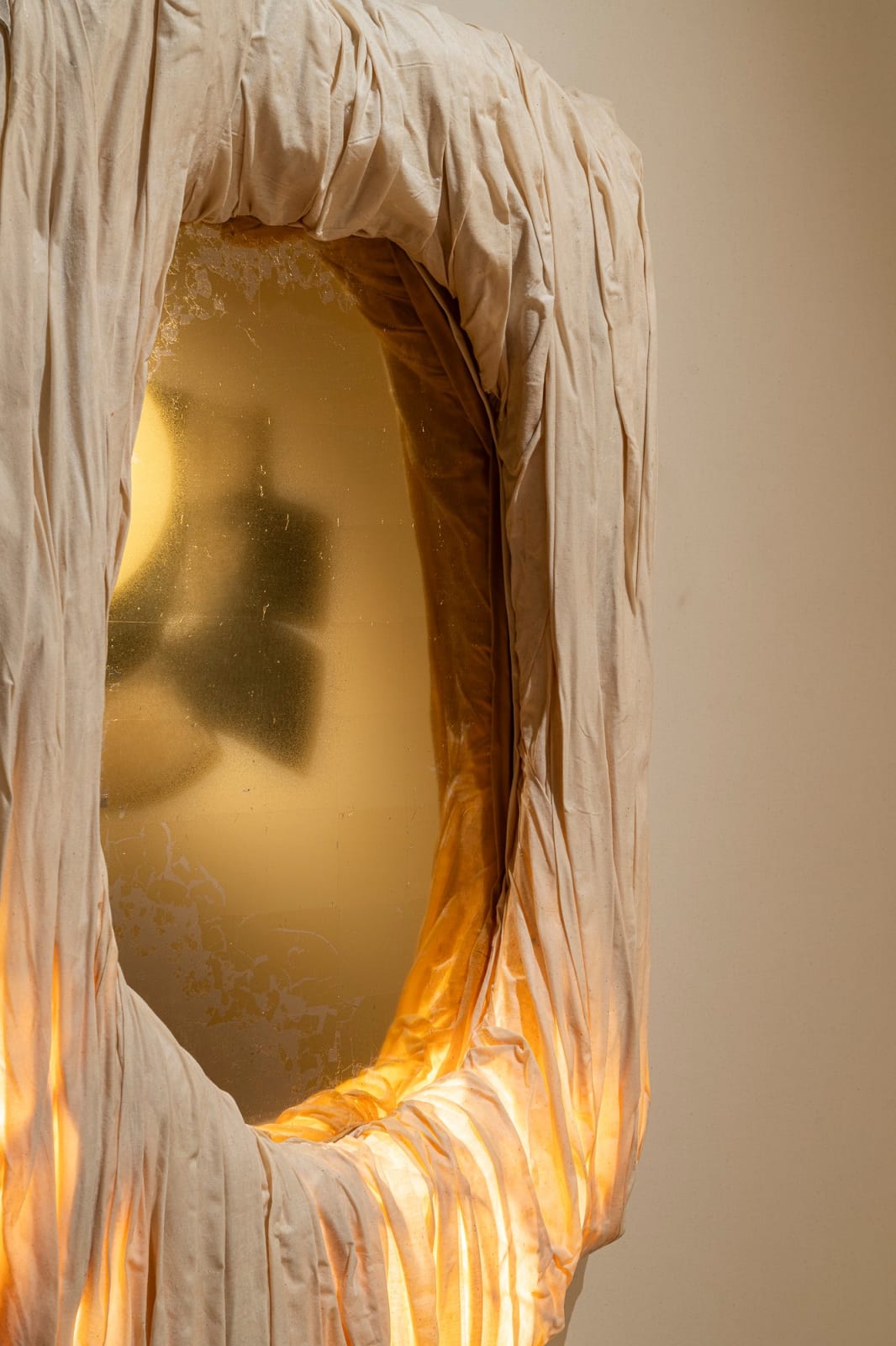 Olexandr Pinchuk, Mirror, Iron & Canvas #3, 2024