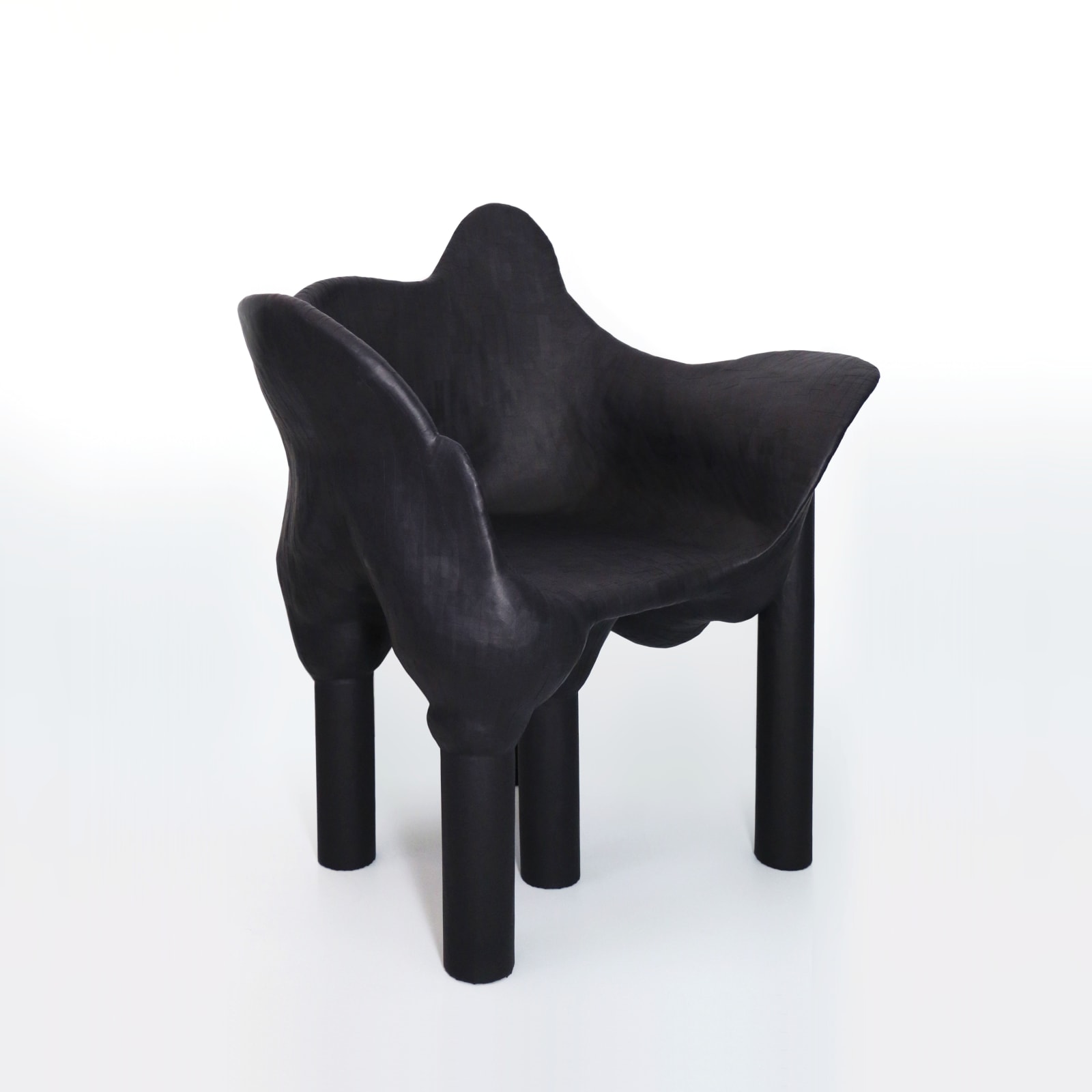 Vadim Kibardin, Black Mirror Chair #3, 2022