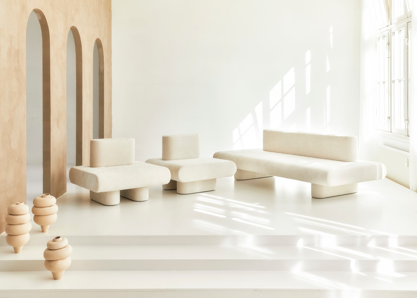 Olga Engel, Flowers lounge sofa, 2021