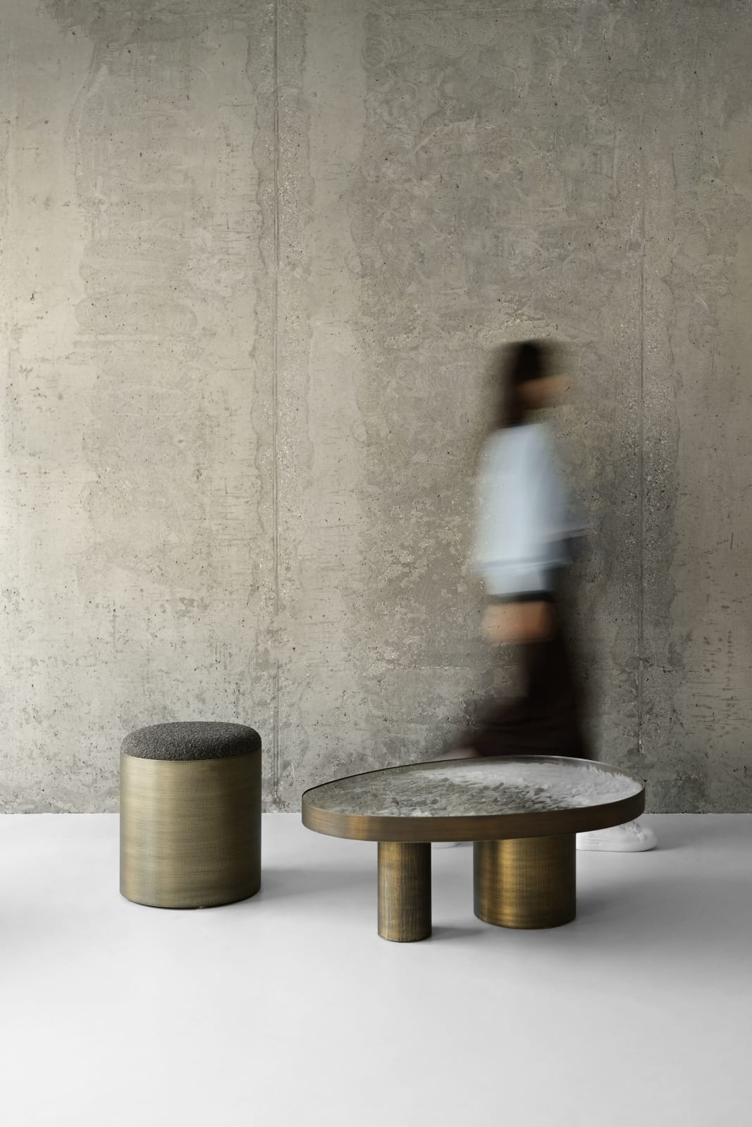 Valeriya Isyak, Vortex Brass & Porcelain table, 2024