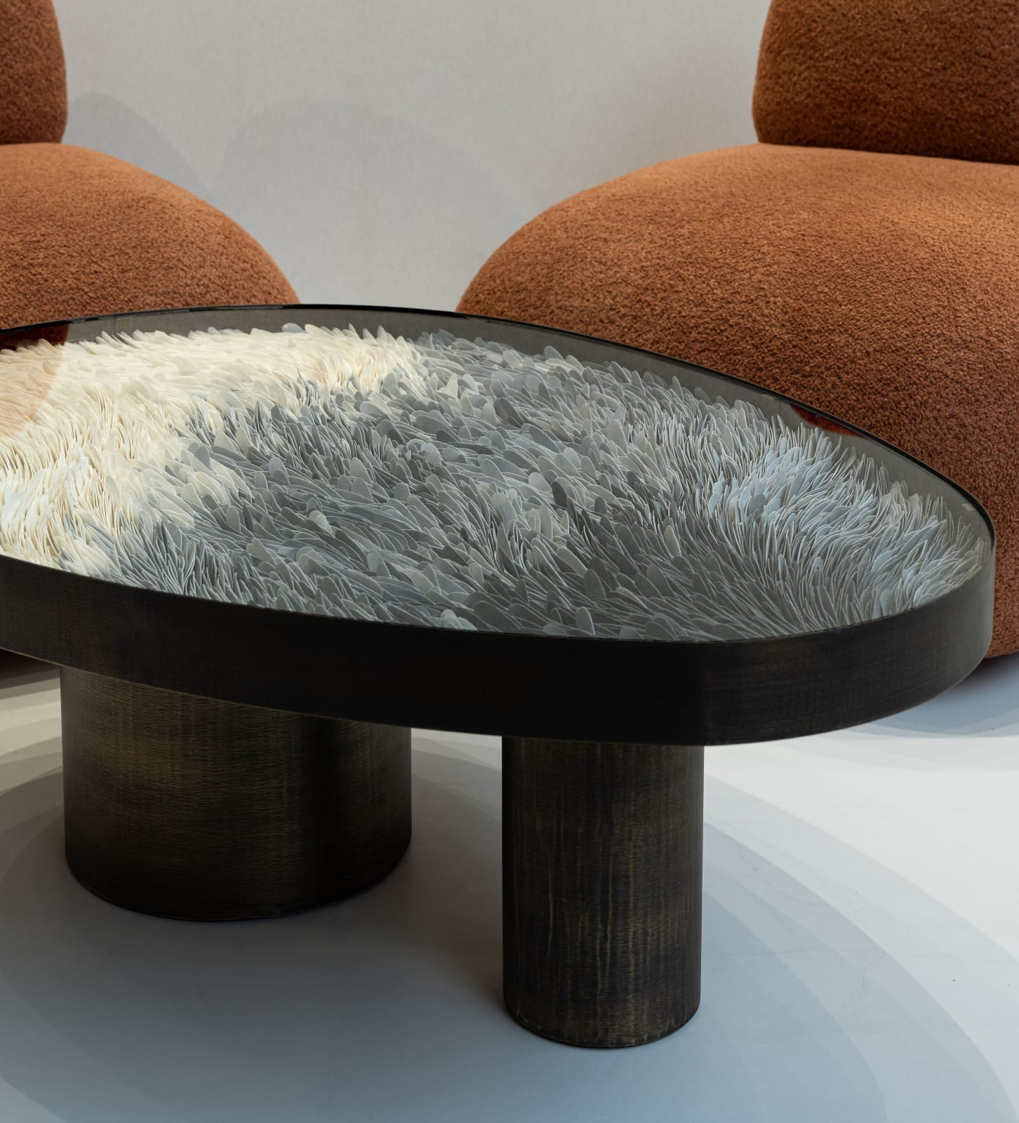 Valeriya Isyak, Vortex Brass & Porcelain table, 2024