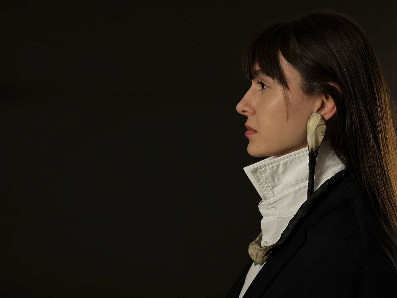 Olexandr Pinchuk, Canvas Earrings, 2024