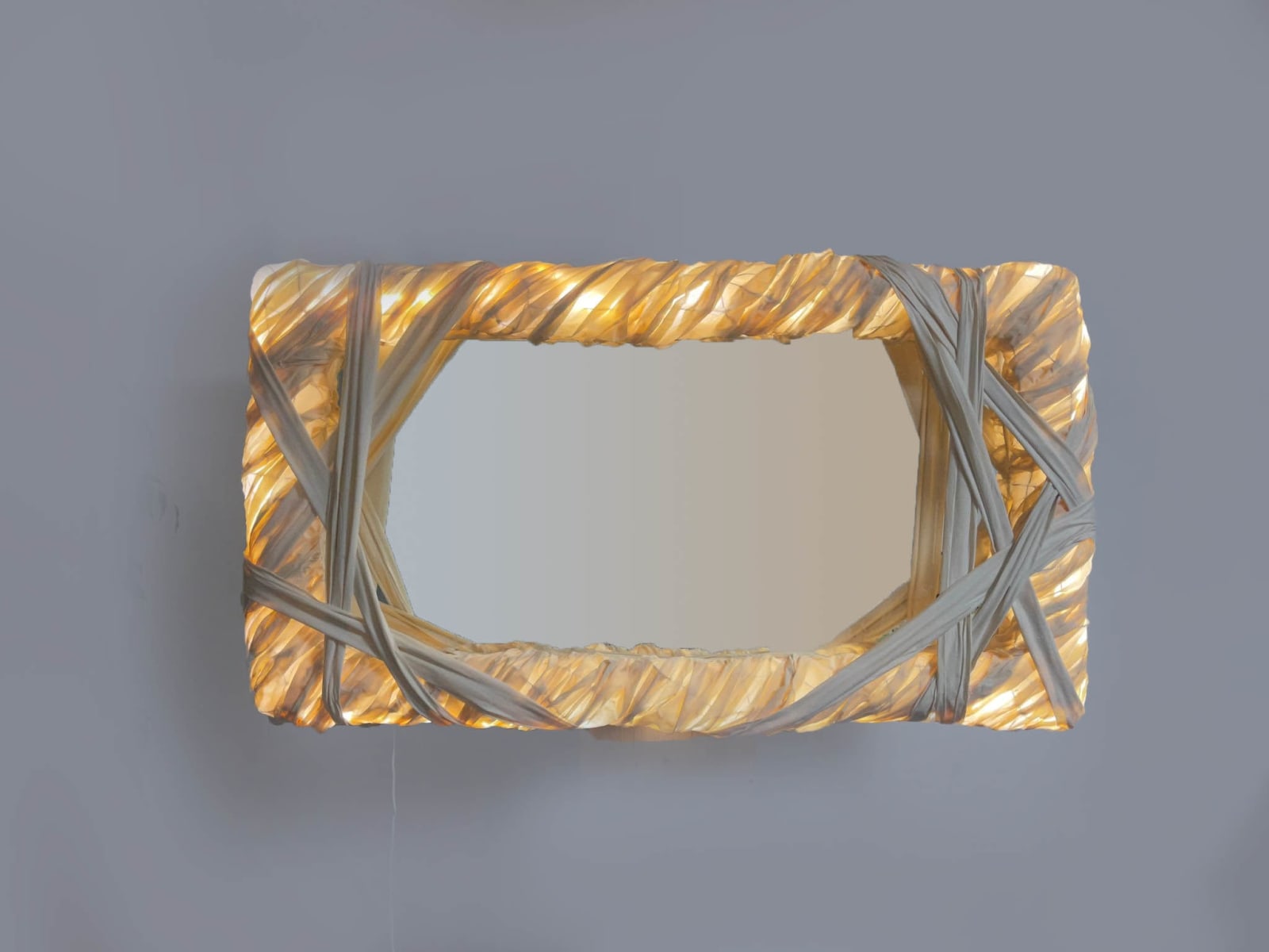 Olexandr Pinchuk, Mirror, Iron & Canvas #5, 2024
