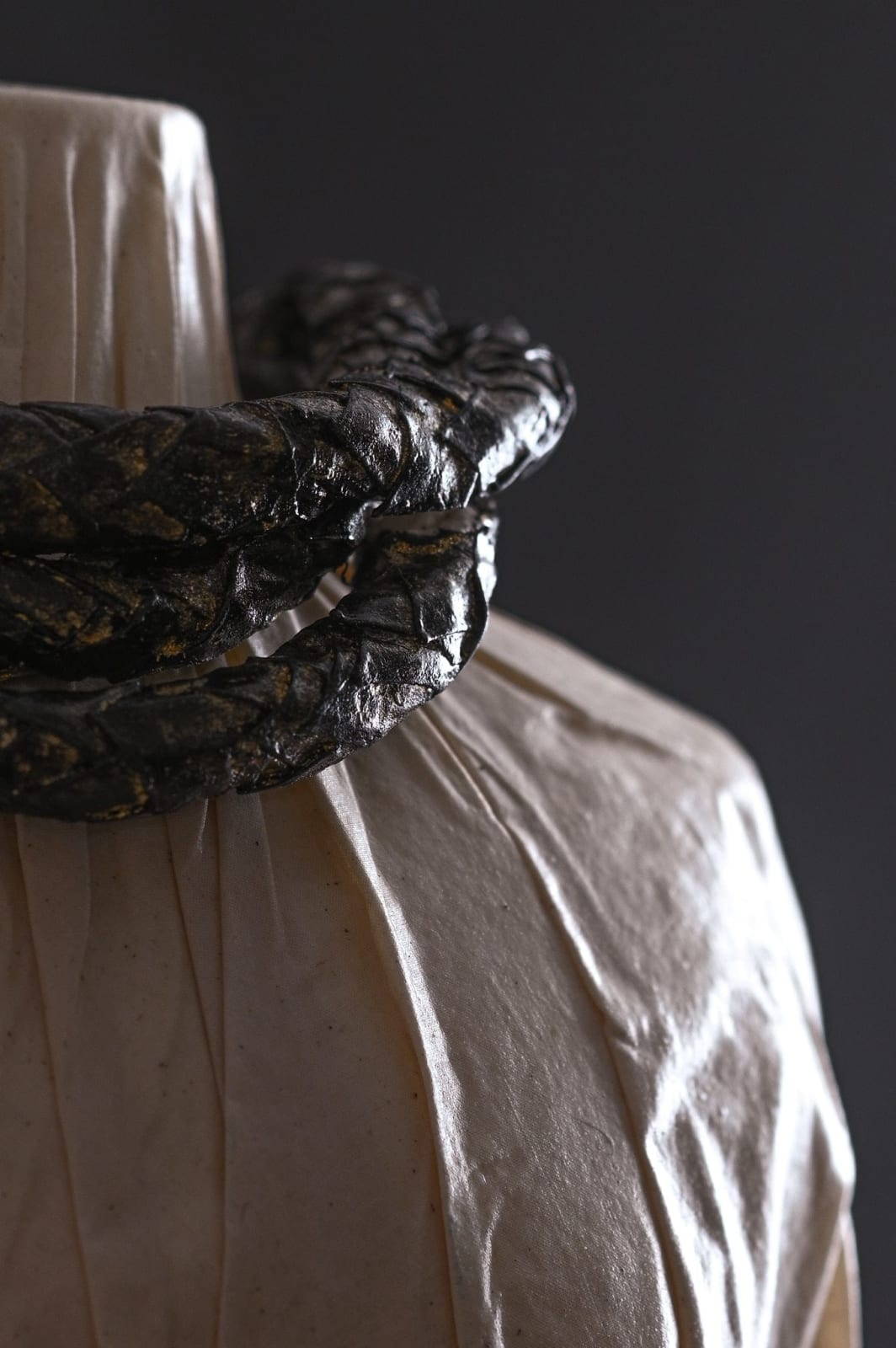 Olexandr Pinchuk, Black & Gold Scale Collier, 2024