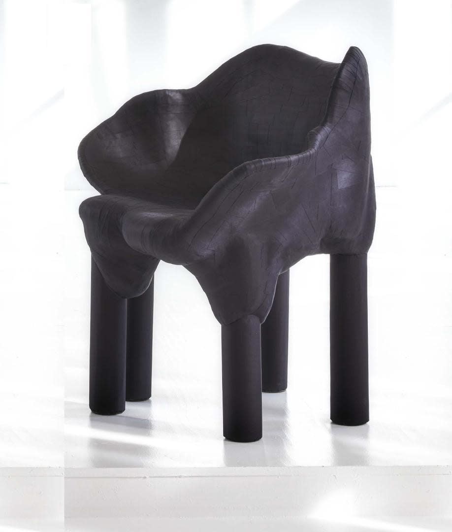 Vadim Kibardin, Black Mirror Chair #2, 2022
