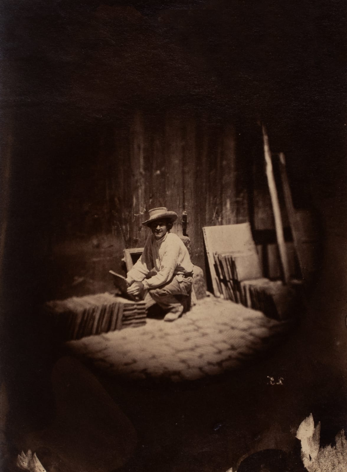 Charles Nègre, Le Maçon Accroupi, été 1853