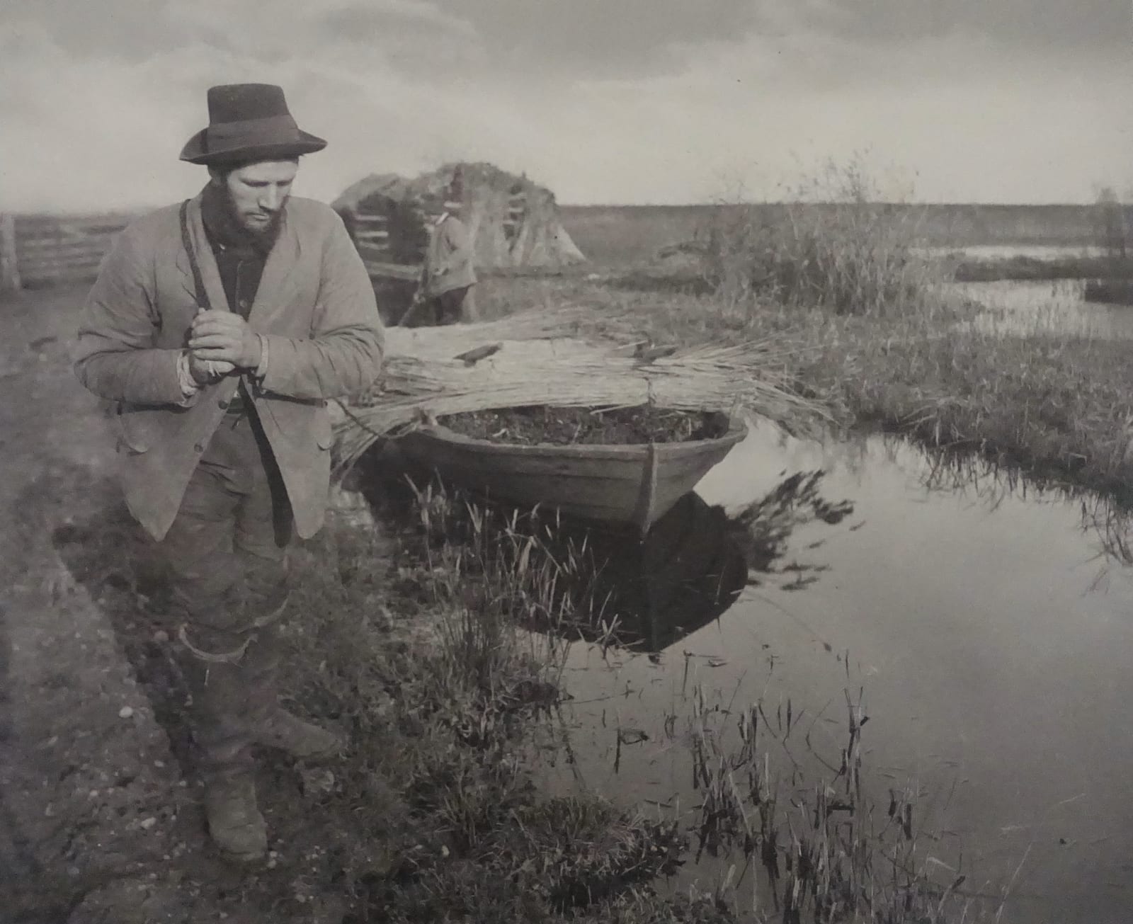P. H. Emerson, Towing the Reed, 1886