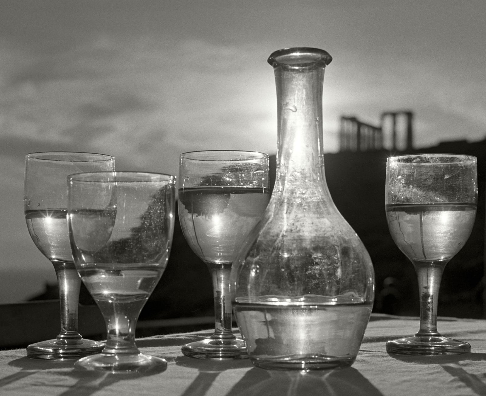 Herbert List, Taverna below the Poseidon Temple, Cape Sounion, Greece, 1952