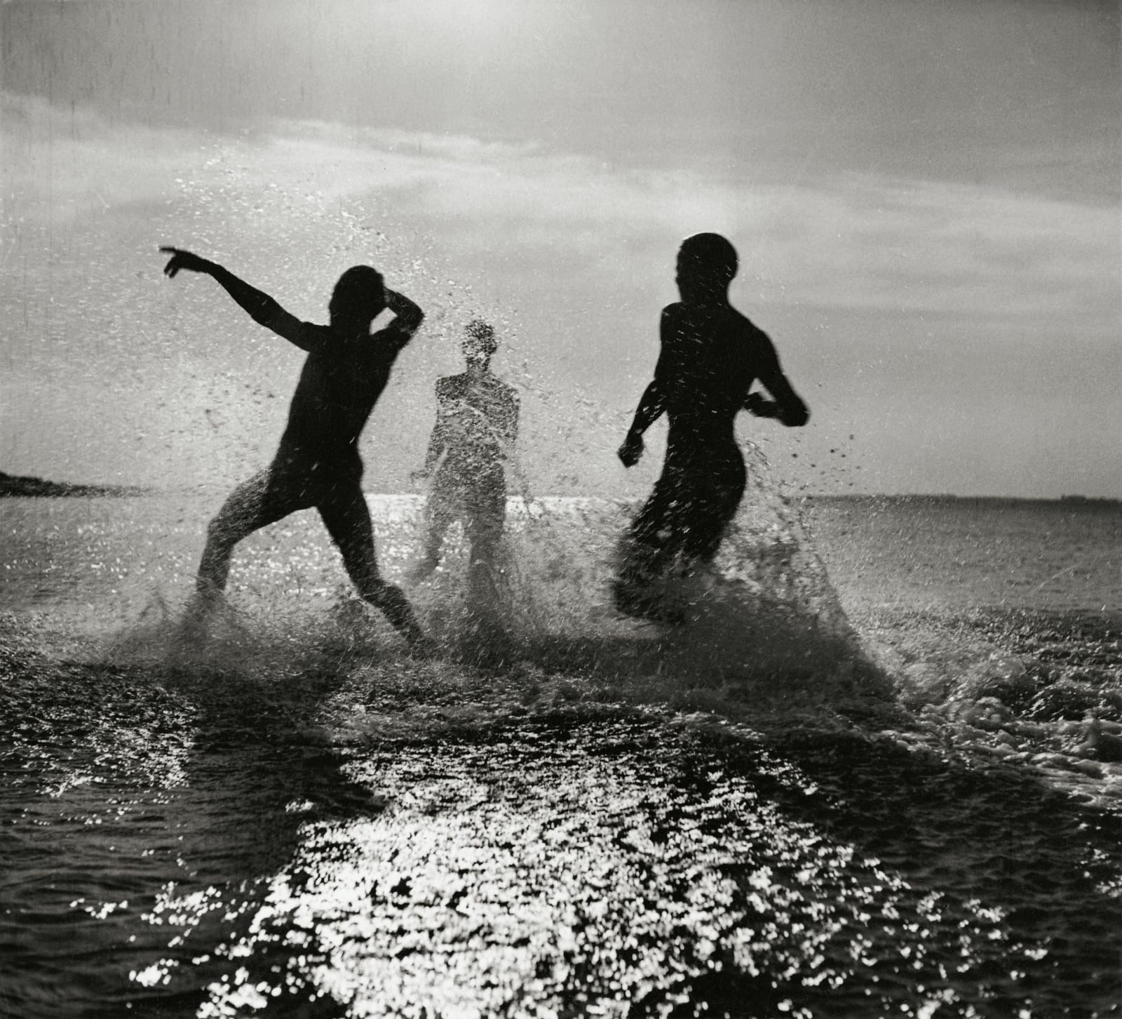 Herbert List, Running into the sea, North Sea, Germany, 1934
