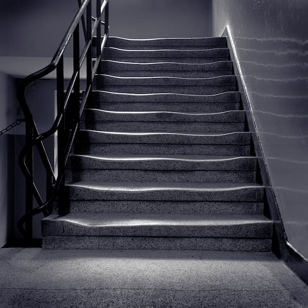 Simon Norfolk, Prison Staircase, Auschwitz, 1996