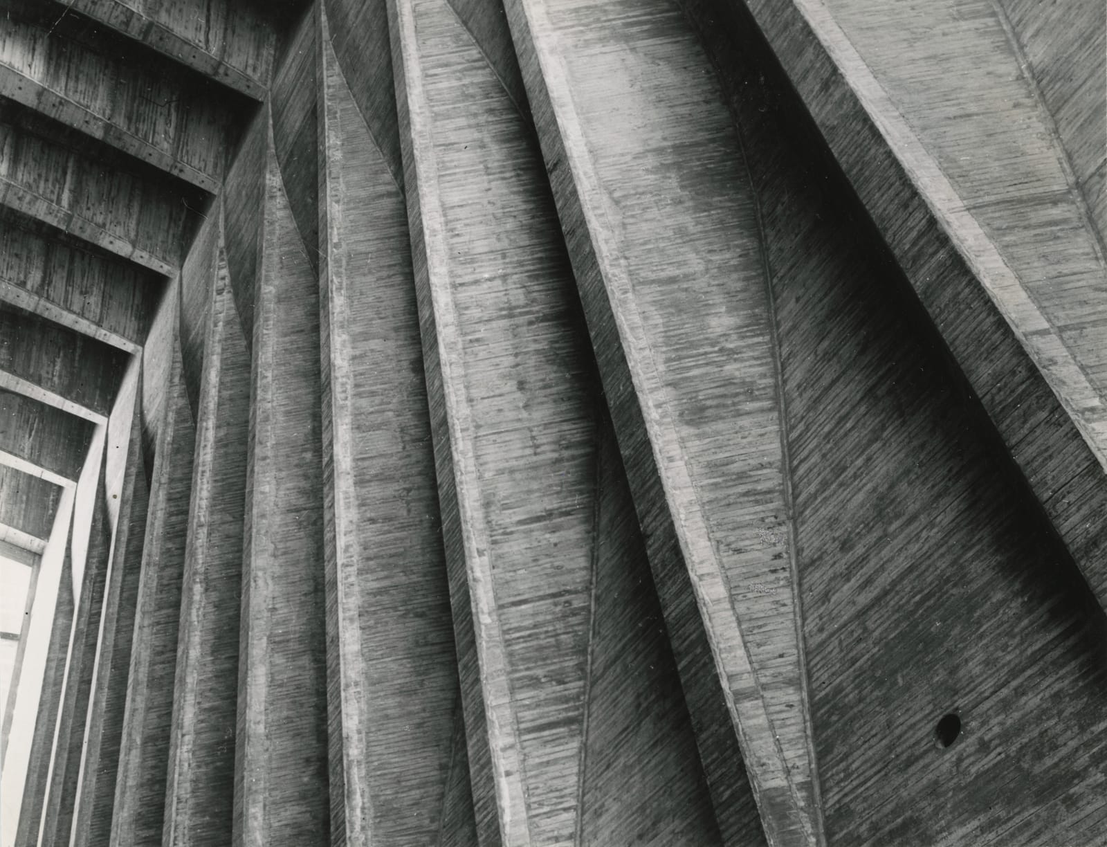 Lucien Hervé, Unesco, Paris, Salle de Conférence, Architect: Pier Luigi Nervi