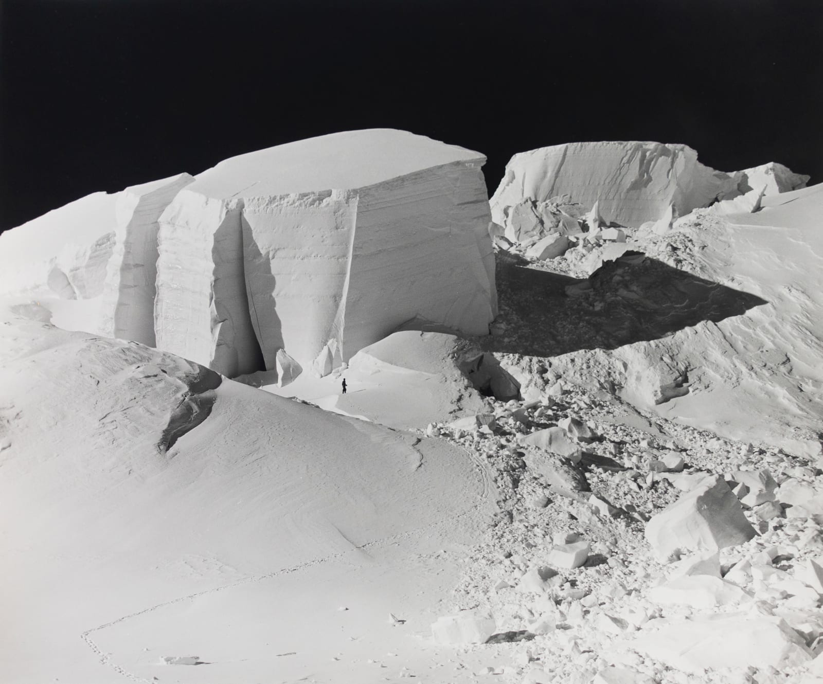 Bradford Washburn, Ice Blocks, Mount Silverthorne, Alaska, 1945