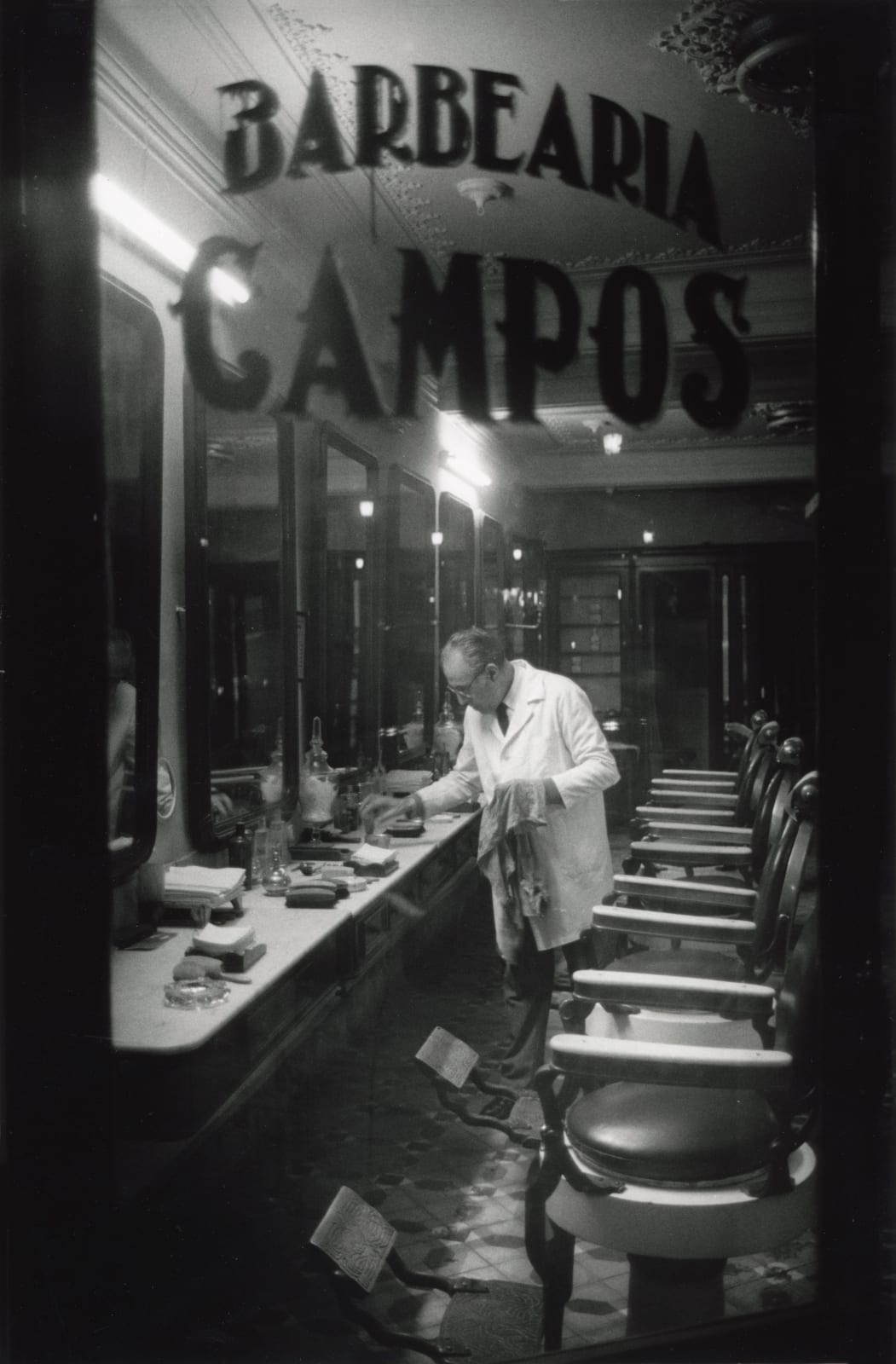 Krass Clement, Barbershop at Closing Time, Lisbon, ca. 1980s