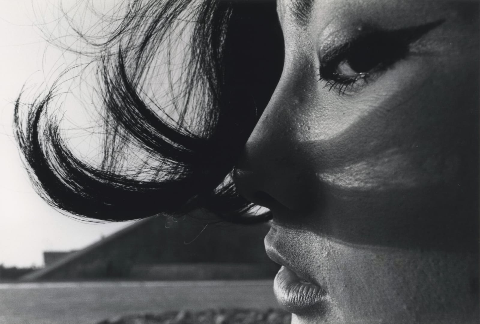 Akira Sato, Untitled (Profile of a woman’s head), from Sunset , 1960