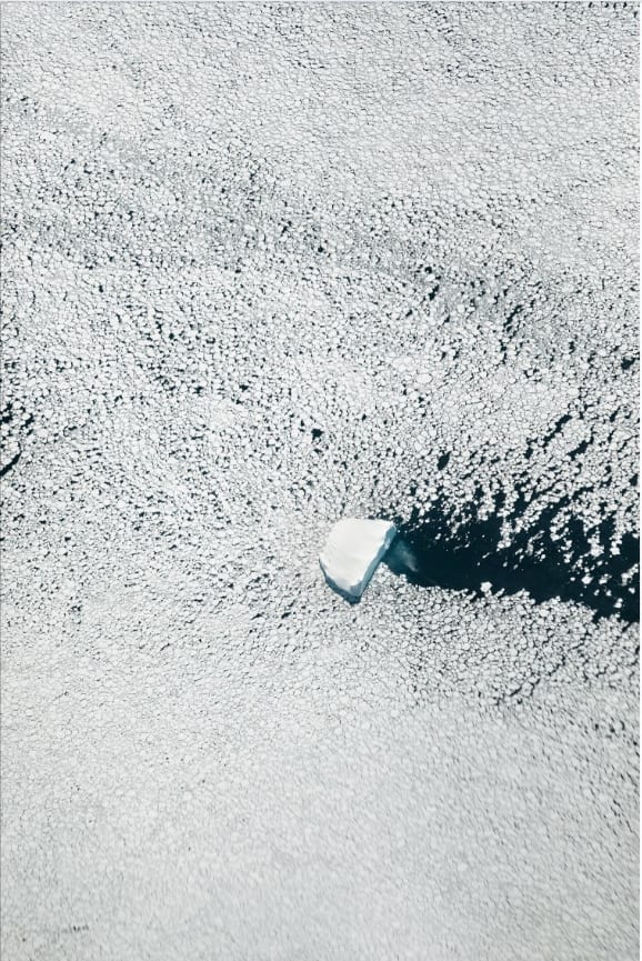 Paolo Pellegrin, NASA IceBridge flight surveying climate change in Antarctica. Aerial taken from a NASA P3 plane flying over South Peninsula A. Antarctica, 2017
