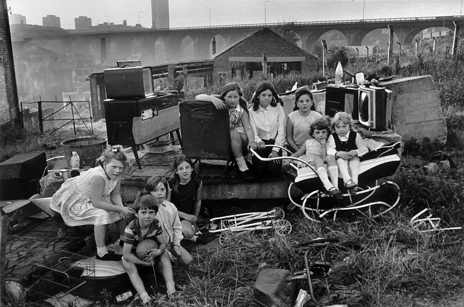 Sirkka-Liisa Konttinen, Children with Collected Junk, from Byker, 1971