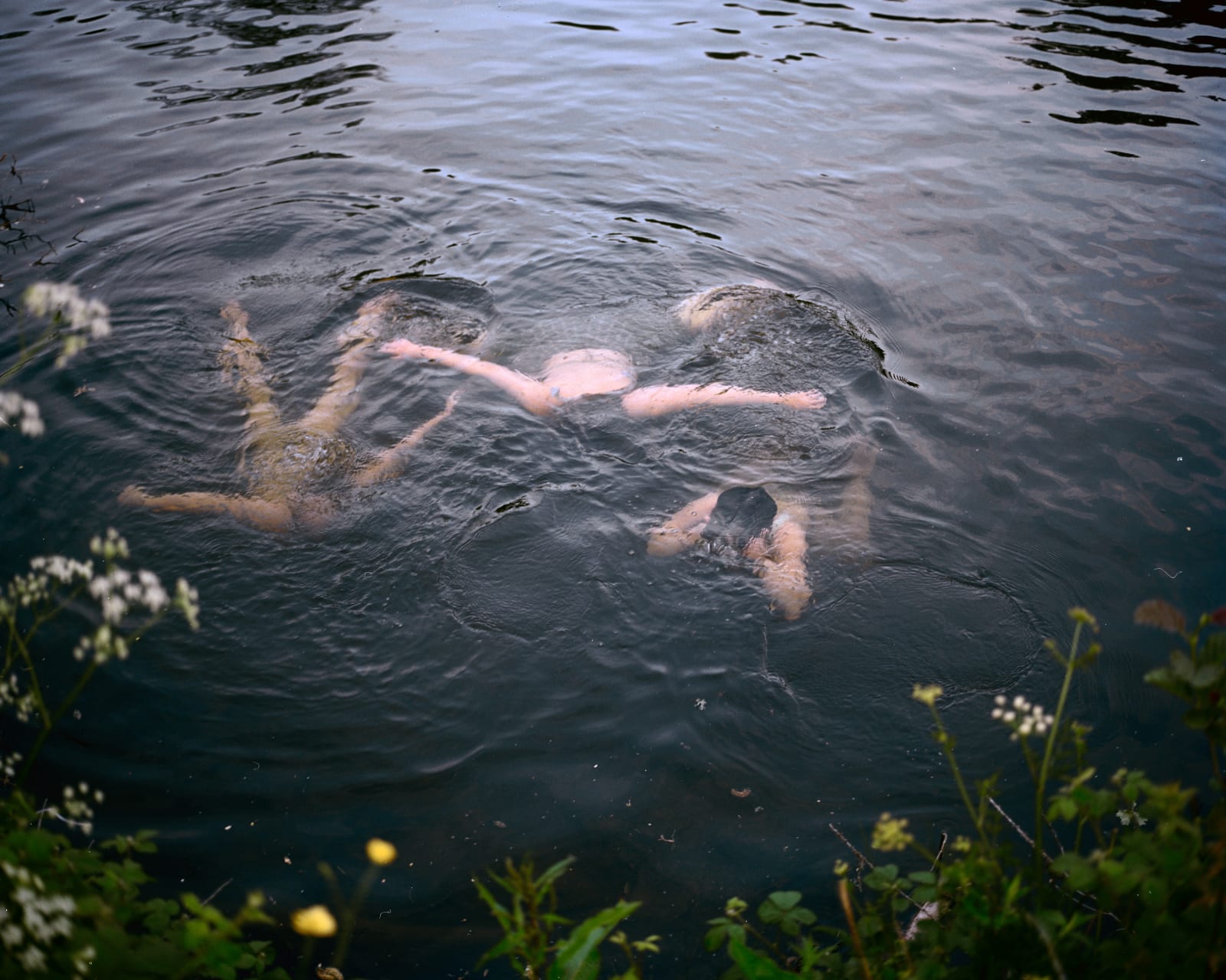 Siân Davey, Girls swimming at dusk, 2015-16